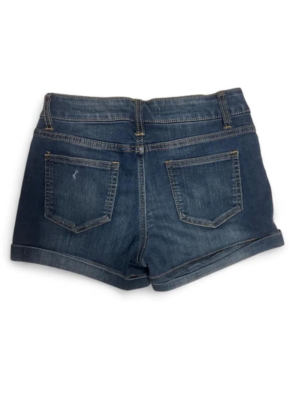 Dark Wash Denim Women's Shorts - Classic High-Rise Style